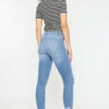 Distressed Cat's Whiskers Button Fly Jeans
