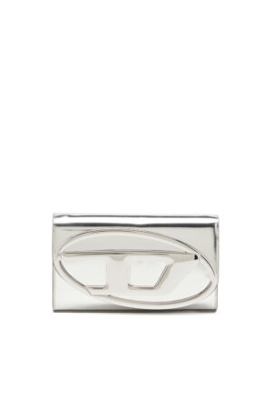 Wallet bag in mirrored leather