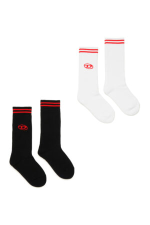 2-pack of socks with Oval D logo