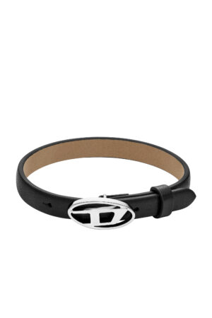 Black Leather Stackable Bracelet