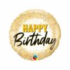Golden Polka Dot Birthday Balloon